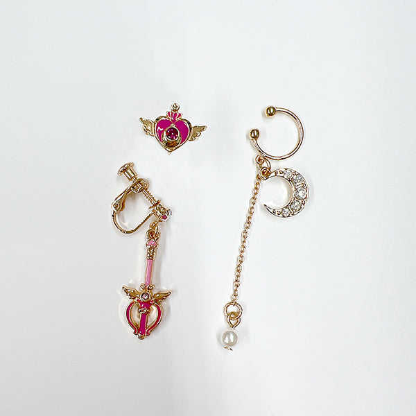 Sailor Moon Store earring & ear cuffs set