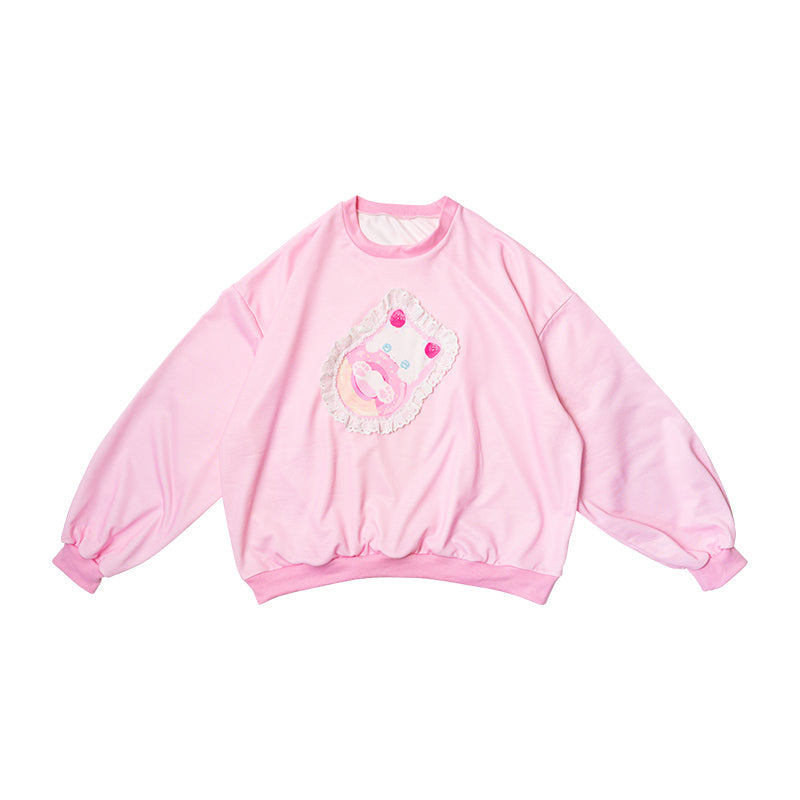 ACDC RAG "Whip Cat" pink sweater