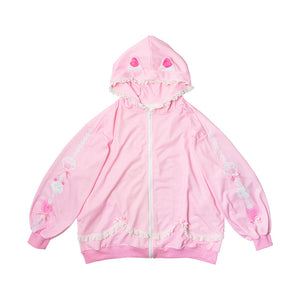ACDC RAG "Whip Cat" pink hoodie