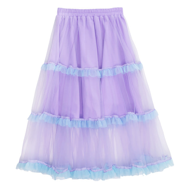 Listen Flavor purple tulle tiered skirt – Grumpy Bunny