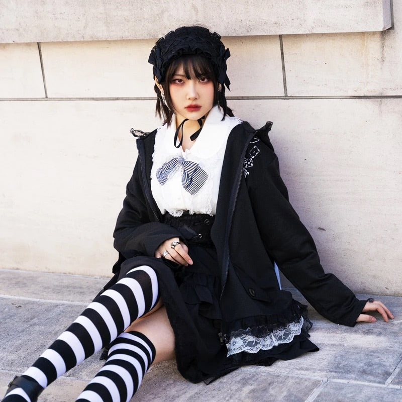 ACDC RAG rabbit hoodie - big version – Grumpy Bunny