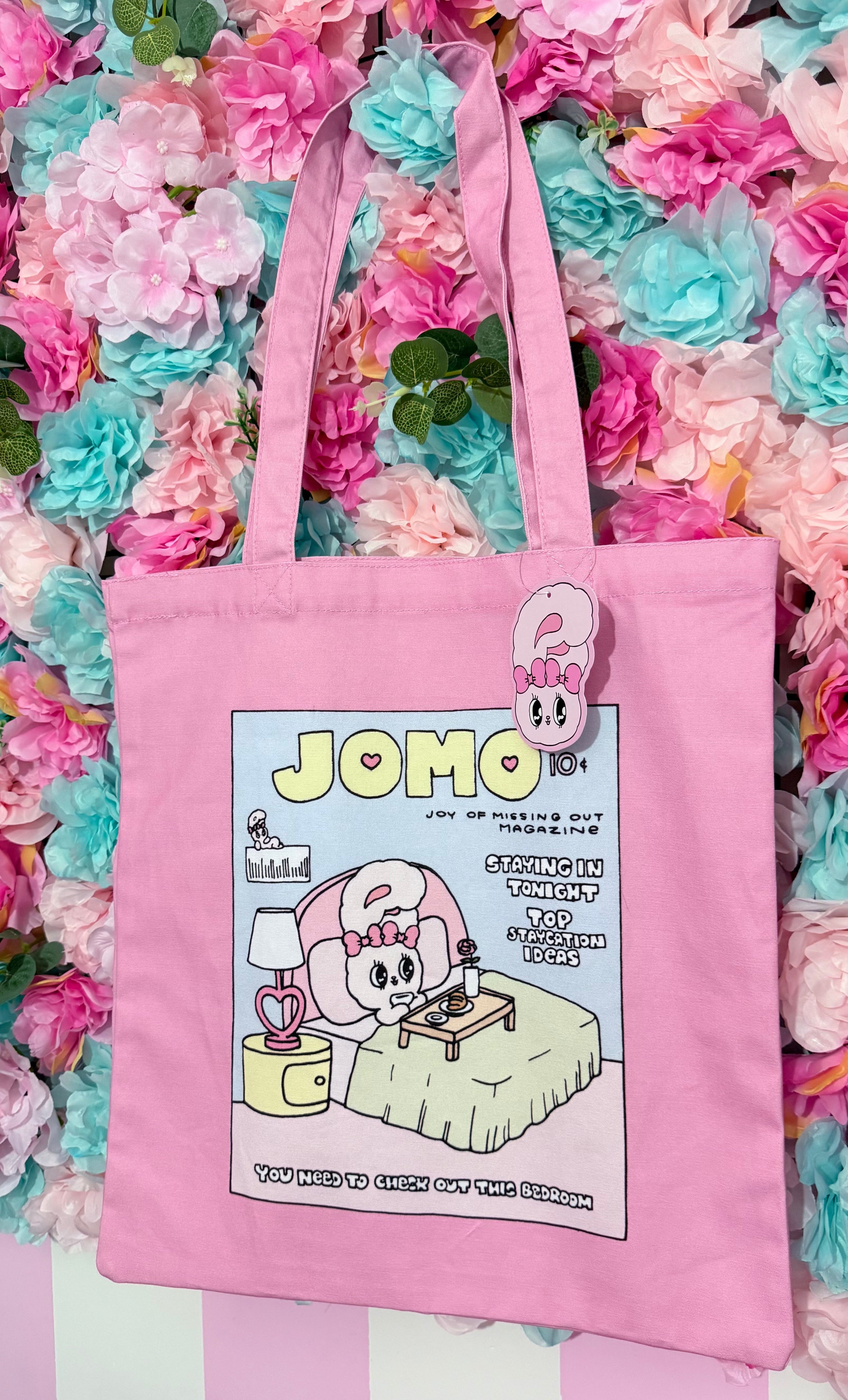 Esther Bunny pink tote bag