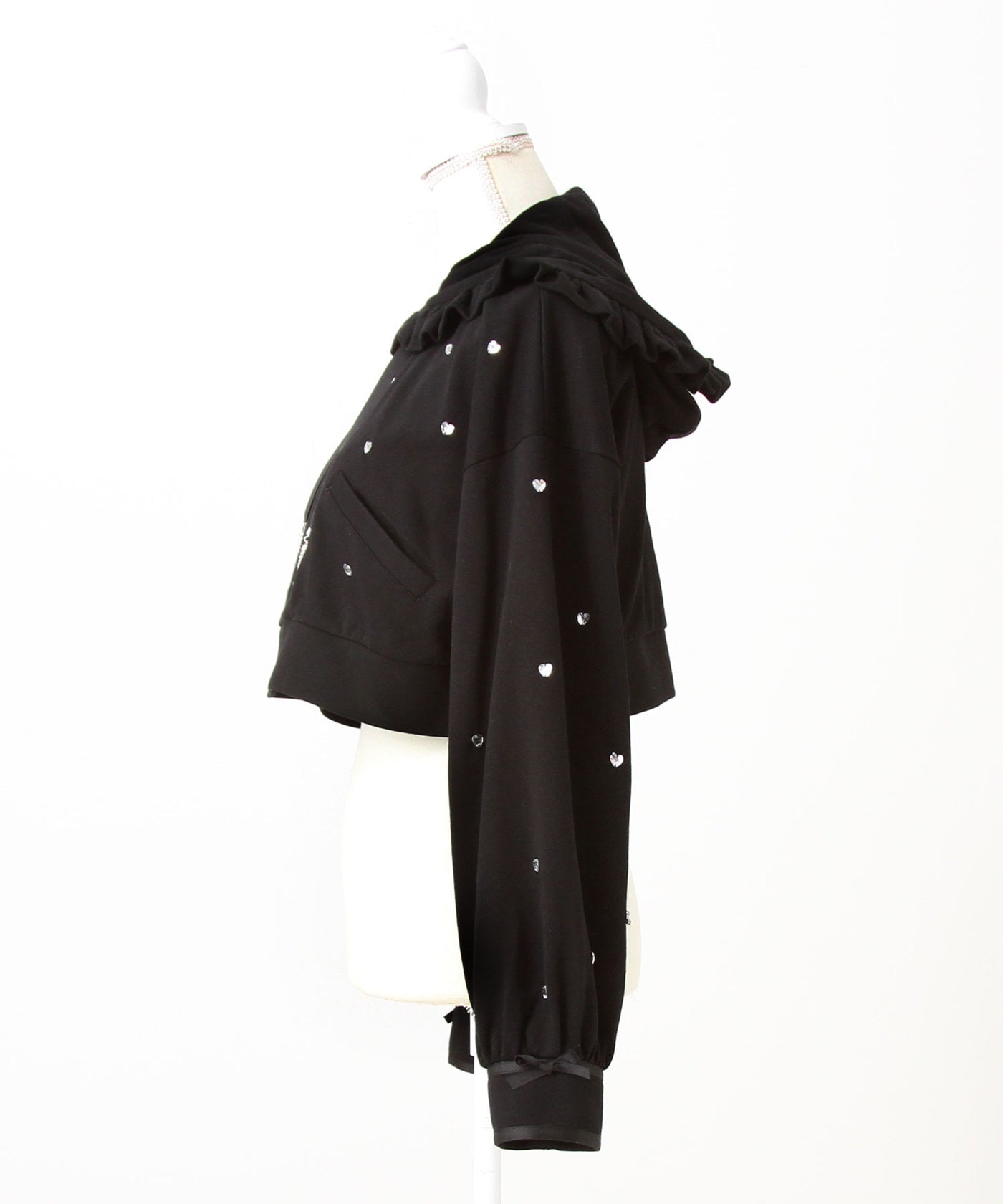 Dear My Love heart dot short hoodie