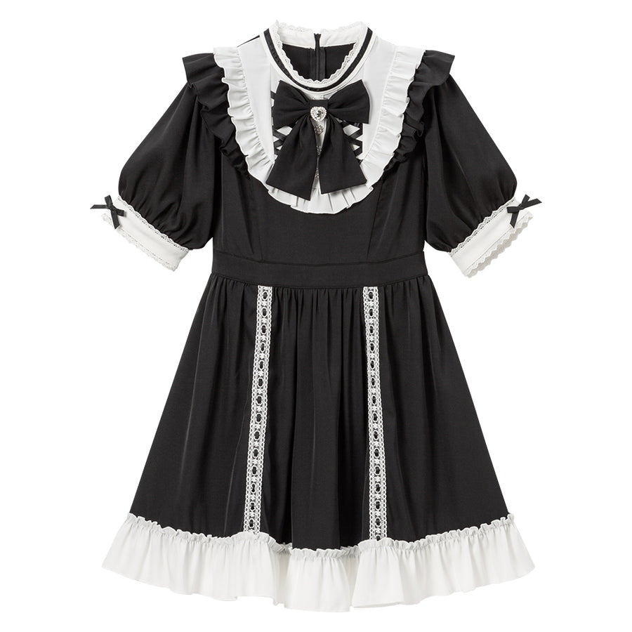 Dear My Love Whip "Lace-up Ribbon Dolly" dress