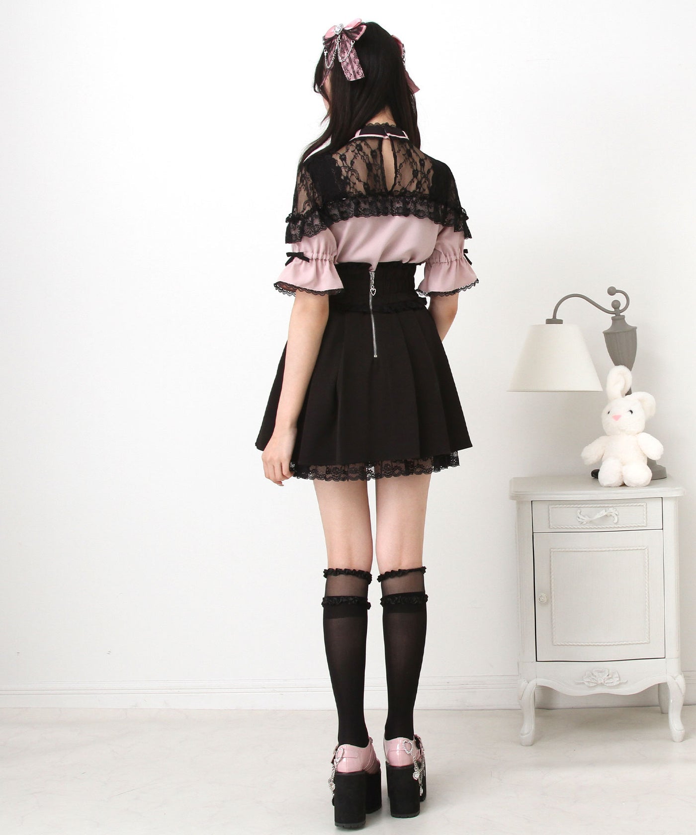 Dear My Love heart bijoux ribbon blouse