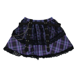 ACDC RAG “Love Punk” plus size purple skirt