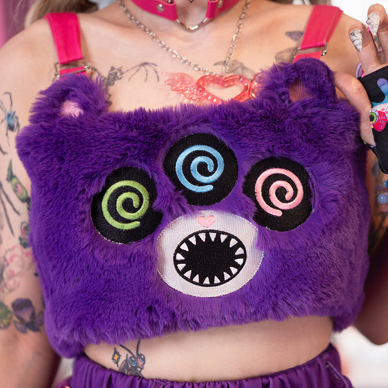 ACDC RAG Mad B-Day fluffy monster bustier