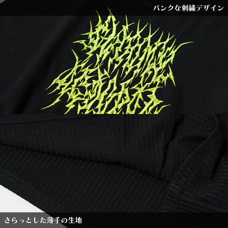 ACDC RAG & Gloomy Bear vivid sleeveless top