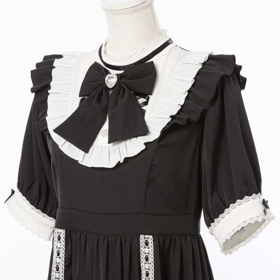 Dear My Love Whip "Lace-up Ribbon Dolly" dress