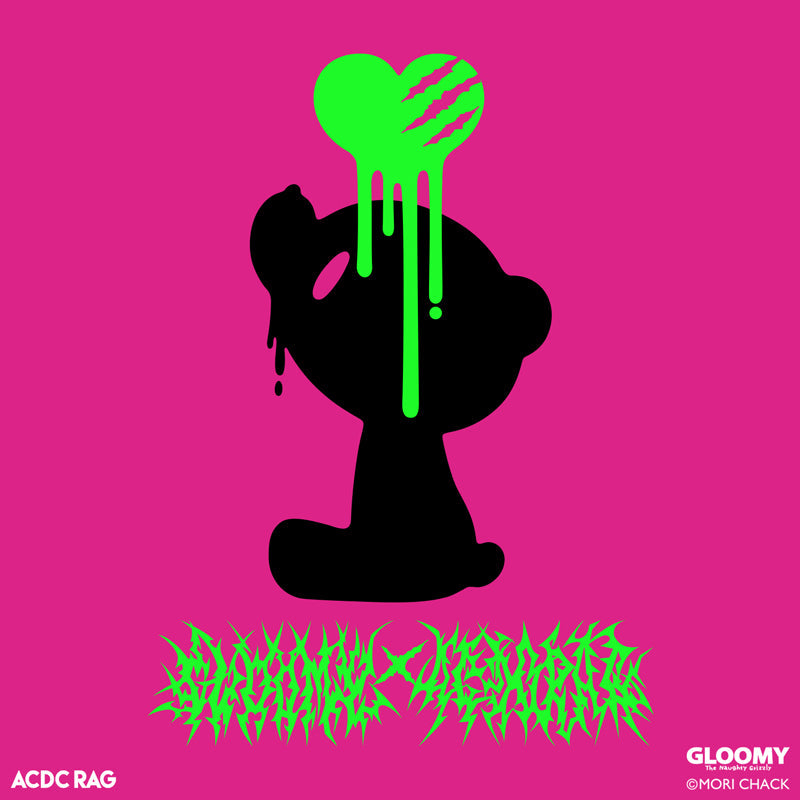 ACDC RAG & Gloomy Bear vivid ring huge t-shirt