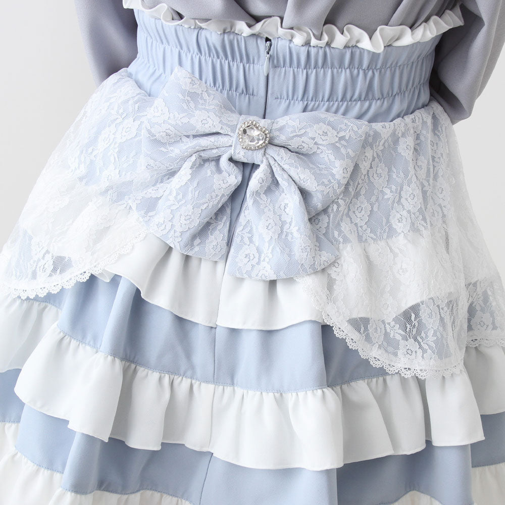 Dear My Love frilly lace ribbon skirt