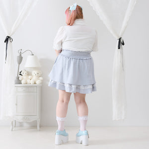 Dear My Love Whip "Pearl Bijou flared" skirt