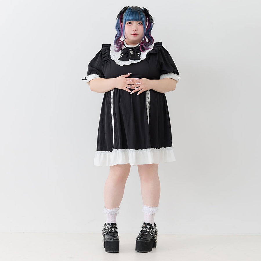 Dear My Love Whip "Lace-up Ribbon Dolly" dress