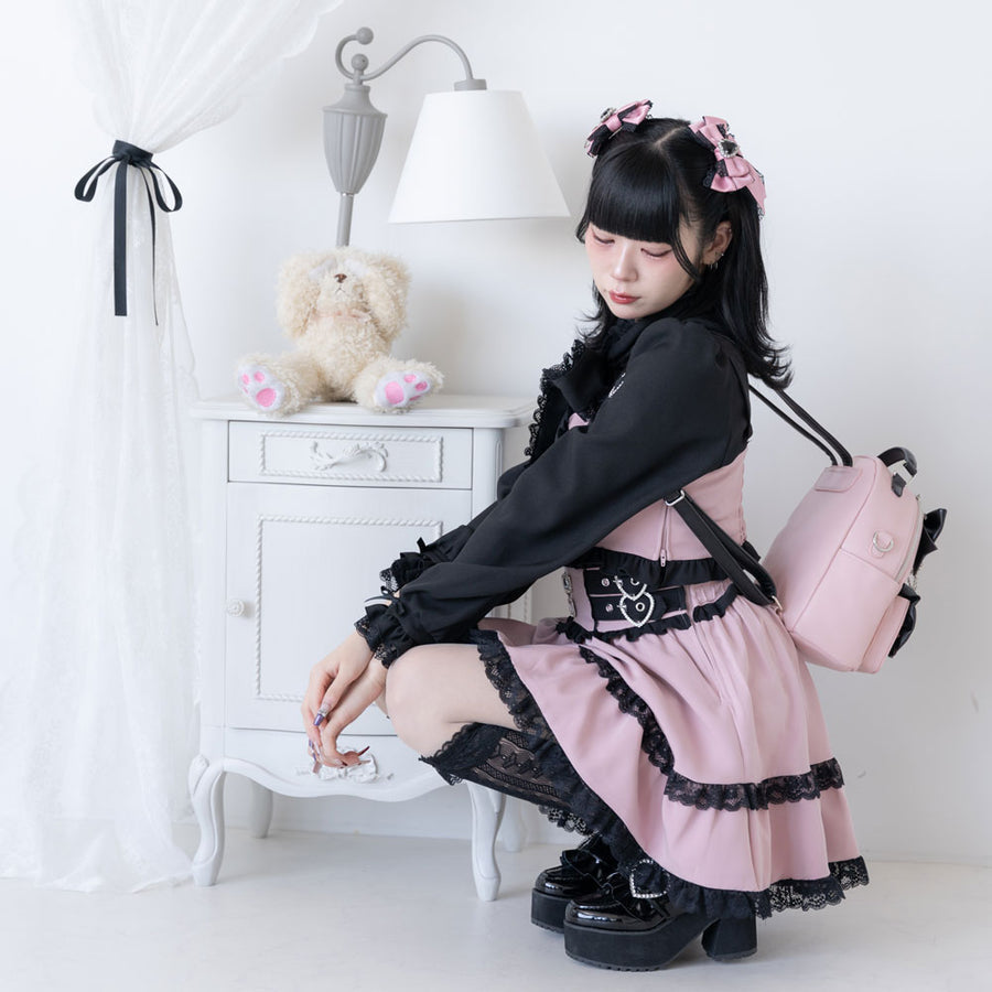 Dear My Love jirai kei tiered heart skirt