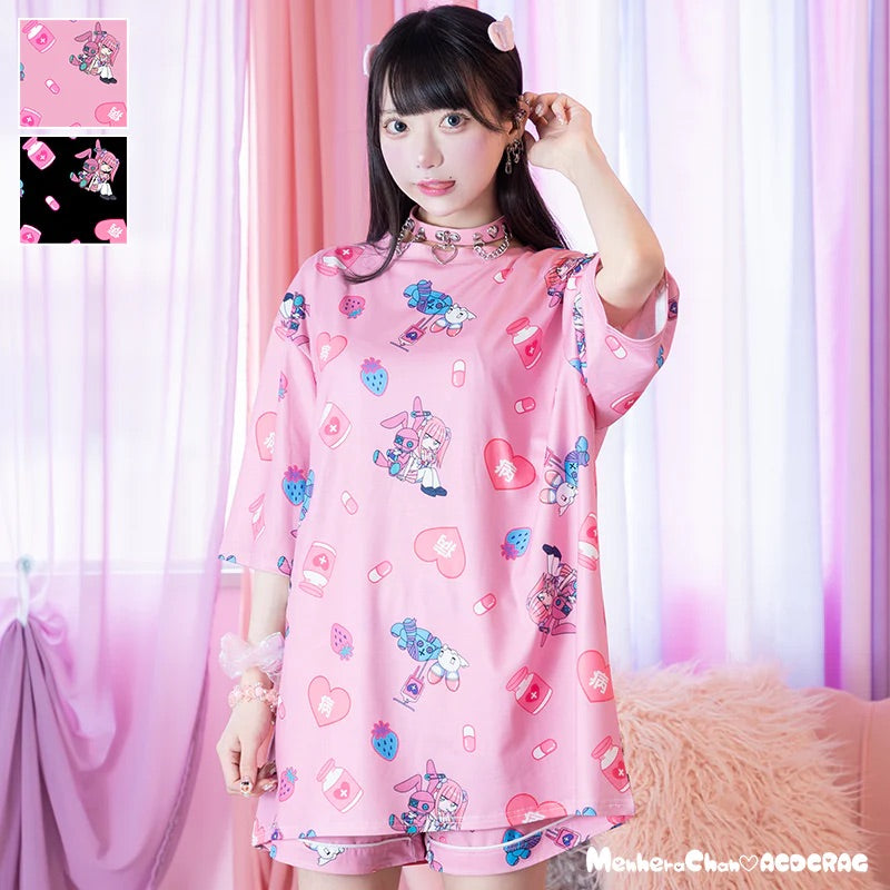 ACDC RAG x Menhera Chan t-shirt – Grumpy Bunny