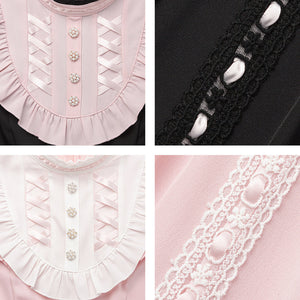 Dear My Love Whip "Lace-up Ribbon Dolly" dress