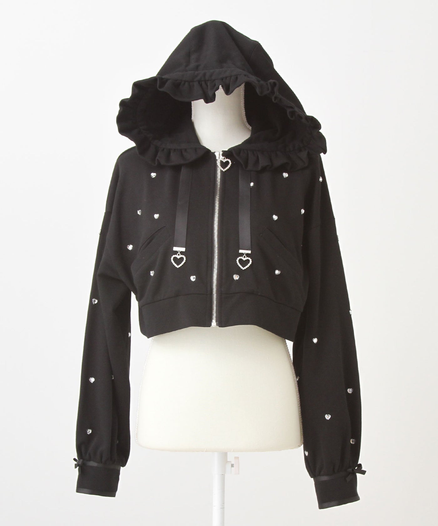 Dear My Love heart dot short hoodie