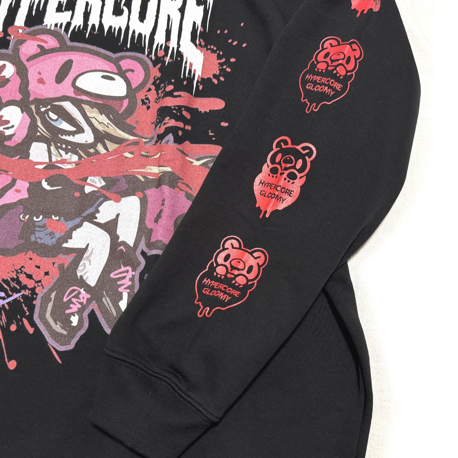 Hypercore x Gloomy Bear collab sweatshirt