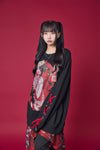 Psycho Nation x Rene "Shrine Maiden" black sweatshirt