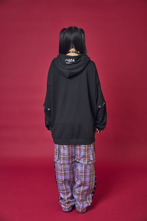 Psycho Nation x Rene collab black hoodie