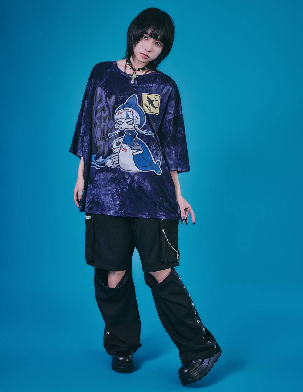 Psycho Nation & Tabun Muri shark t-shirt – Grumpy Bunny