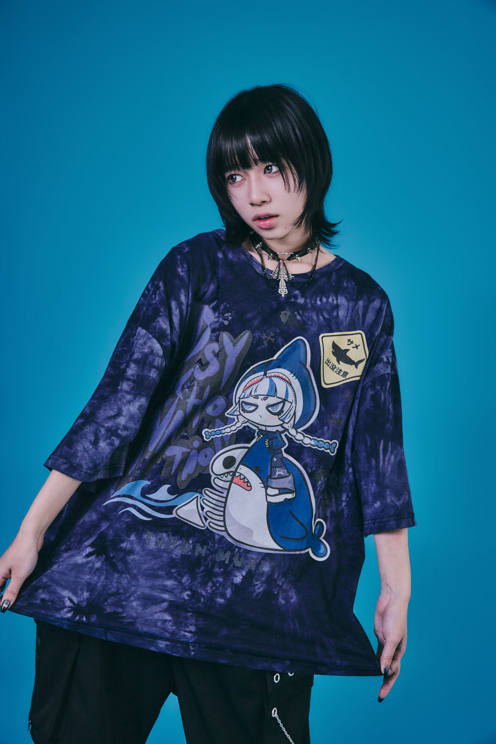 Psycho Nation & Tabun Muri shark t-shirt – Grumpy Bunny