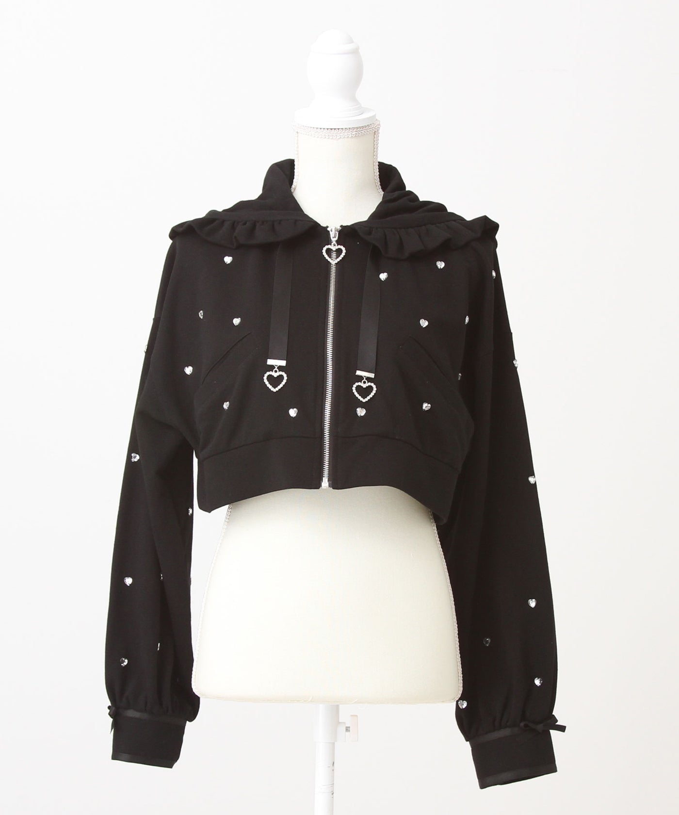 Dear My Love heart dot short hoodie