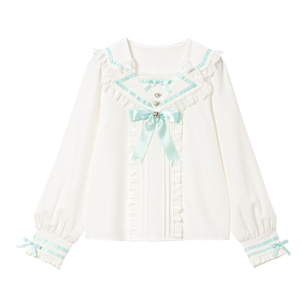 Dear My Love Whip tailored sailor blouse
