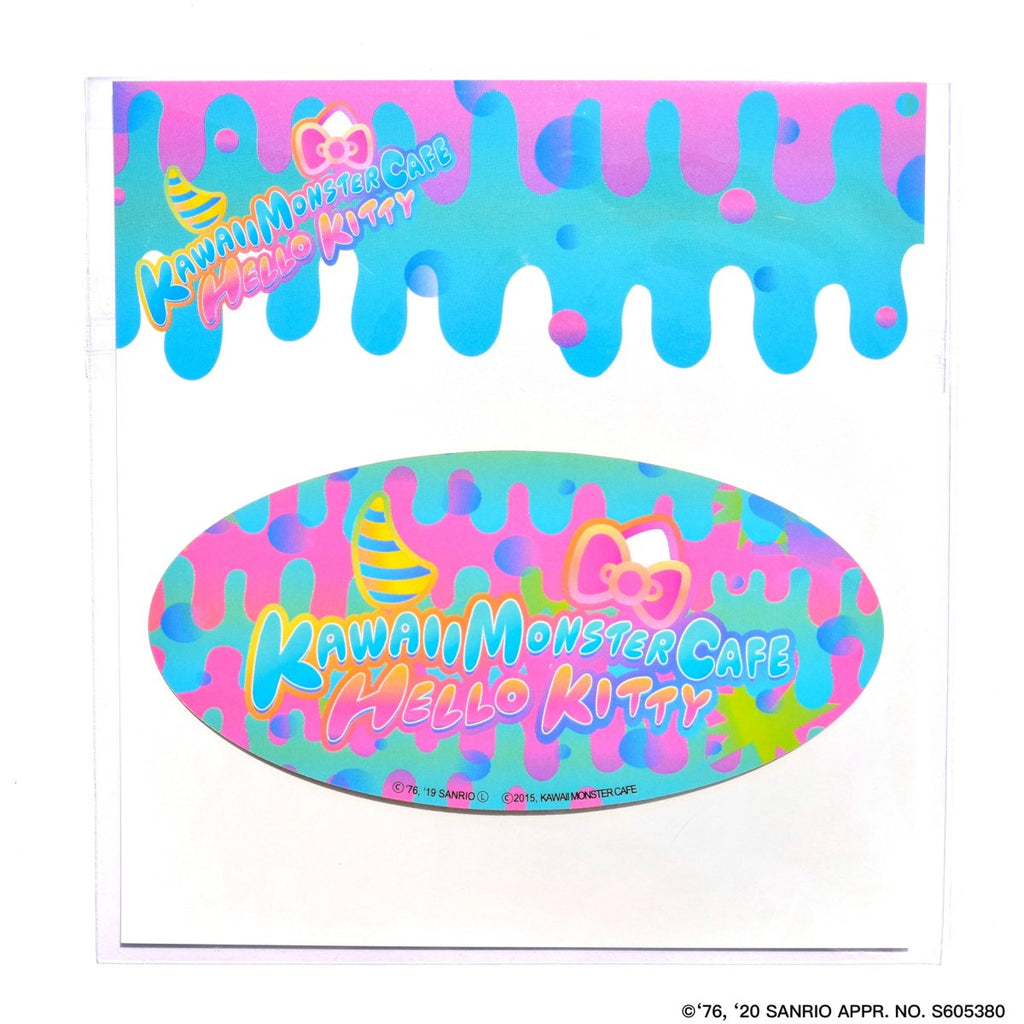 6% Dokidoki Kawaii Monster Cafe x Hello Kitty logo sticker