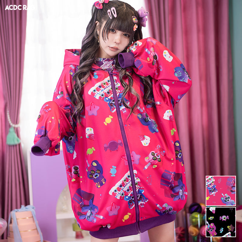 ACDC RAG Mad B-Day pink zip hoodie