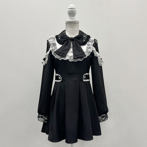 Dear My Love Whip "Sleeve Lace Yoke Frill" dress