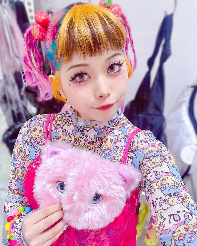 Ghost Girl Goods & 90884 “Happy Friends" collection mesh top