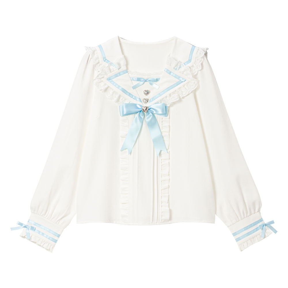 Dear My Love tailored sailor blouse