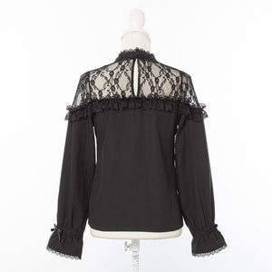 Dear My Love jirai kei off shoulder lace blouse