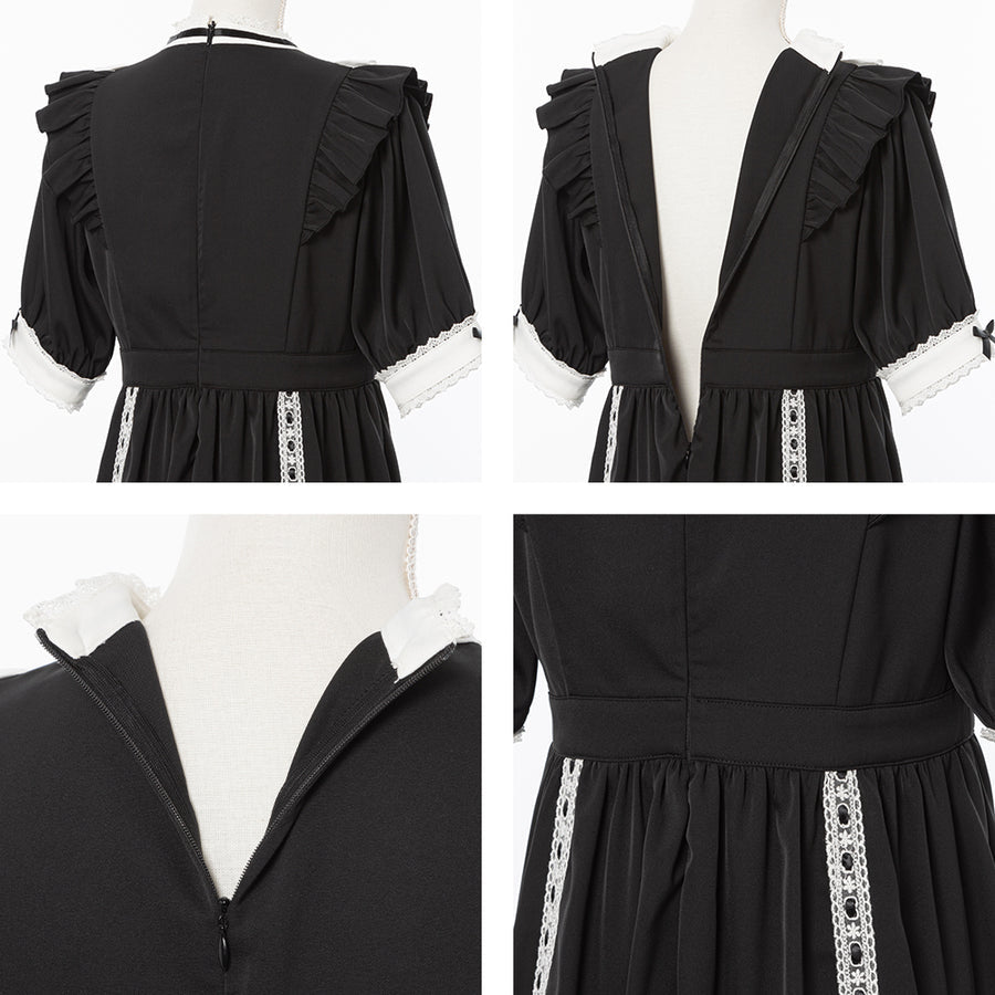 Dear My Love Whip "Lace-up Ribbon Dolly" dress