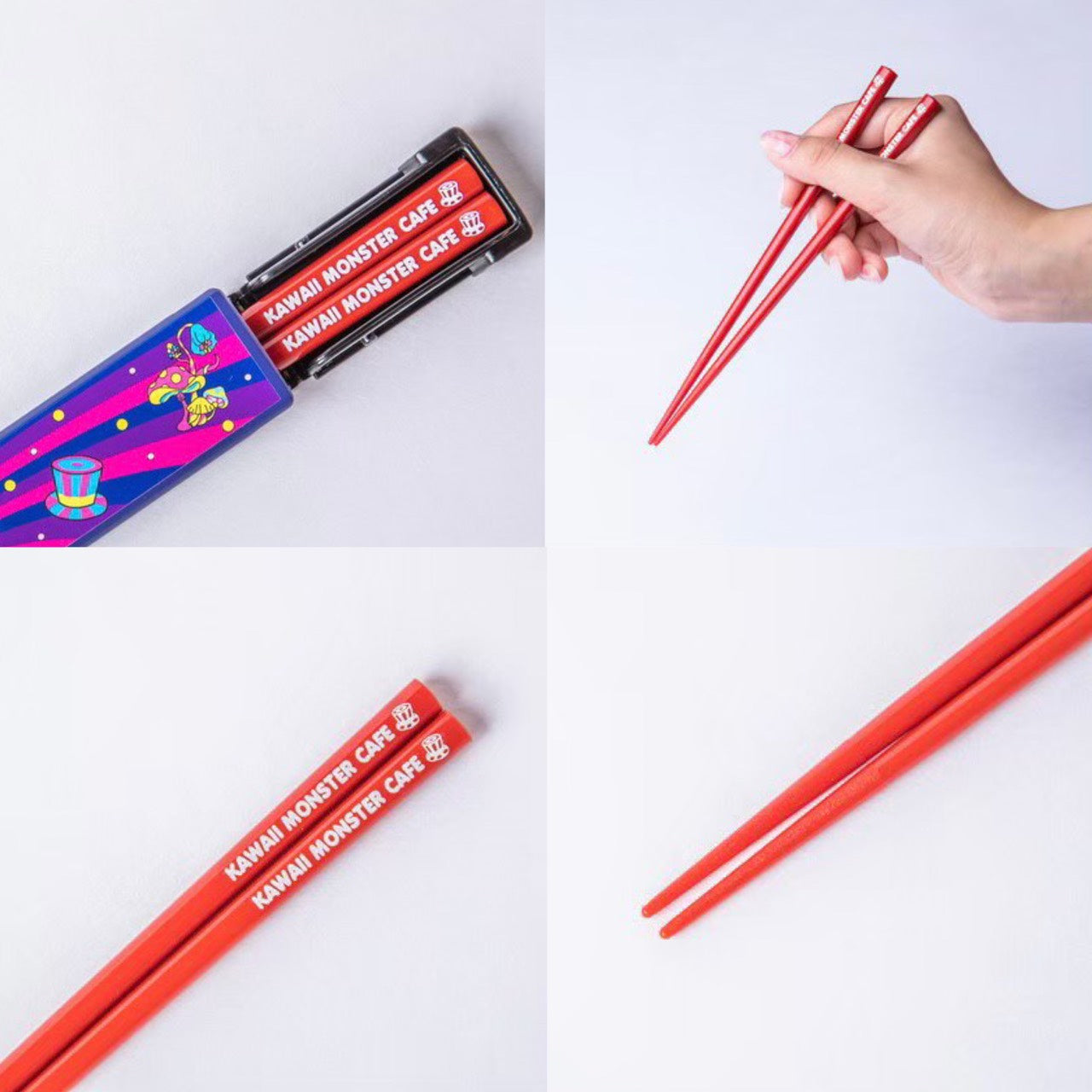 6% Dokidoki Kawaii Monster Cafe chopsticks & case set