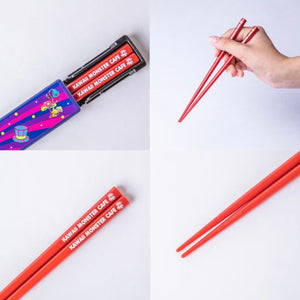 6% Dokidoki Kawaii Monster Cafe chopsticks & case set