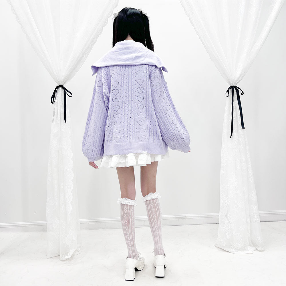 Dear My Love "Sailor Collar Frill" cardigan