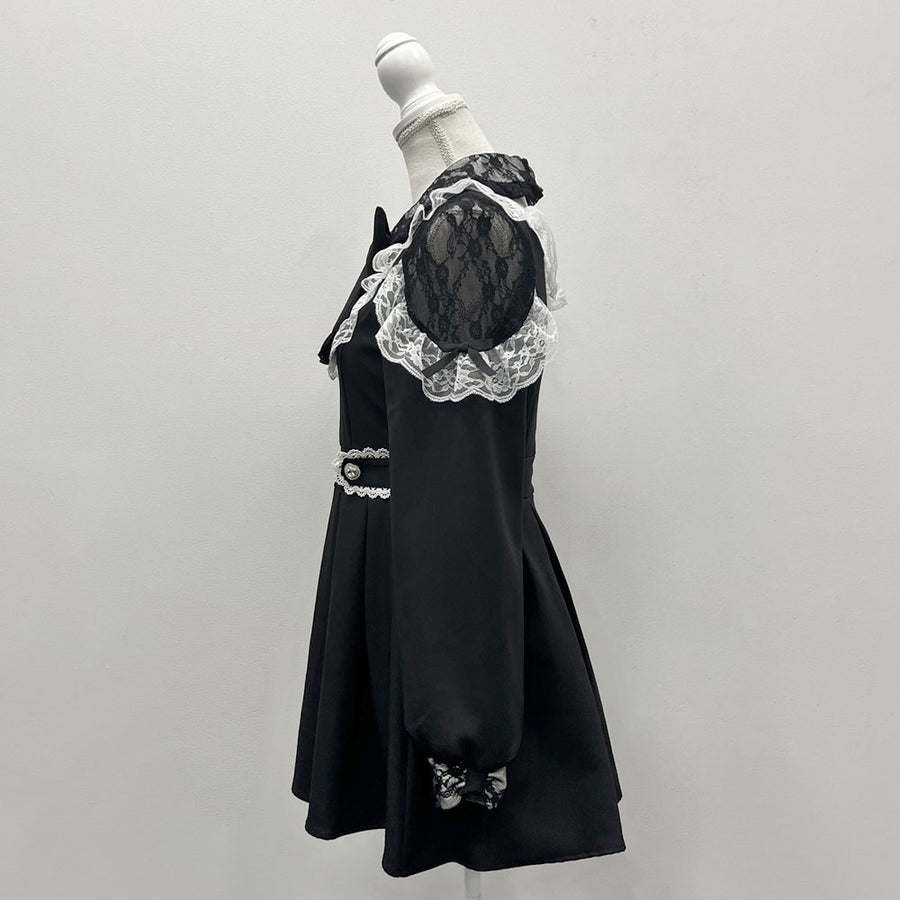 Dear My Love Whip "Sleeve Lace Yoke Frill" dress