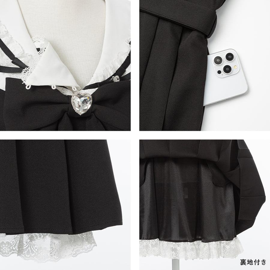 Dear My Love Whip "Lace Frill Sailor" dress