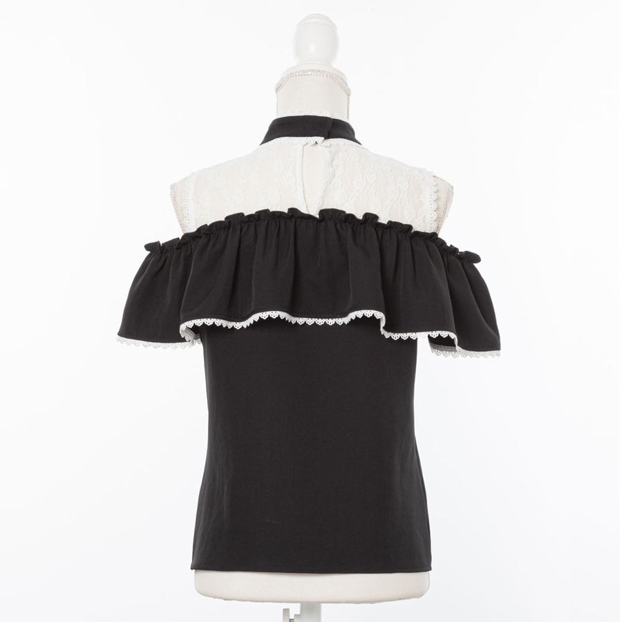 Dear My Love ruffle off shoulder blouse