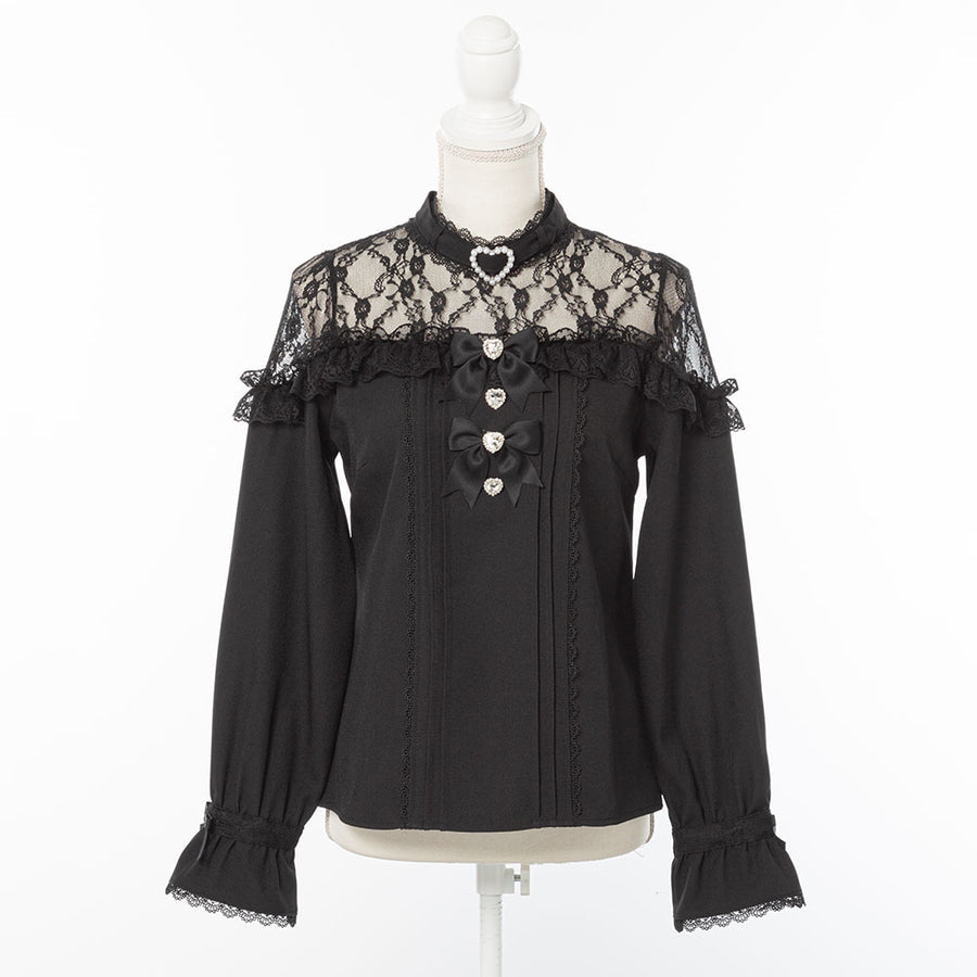 Dear My Love jirai kei off shoulder lace blouse