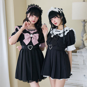 Dear My Love "Lace Frill Sailor" dress