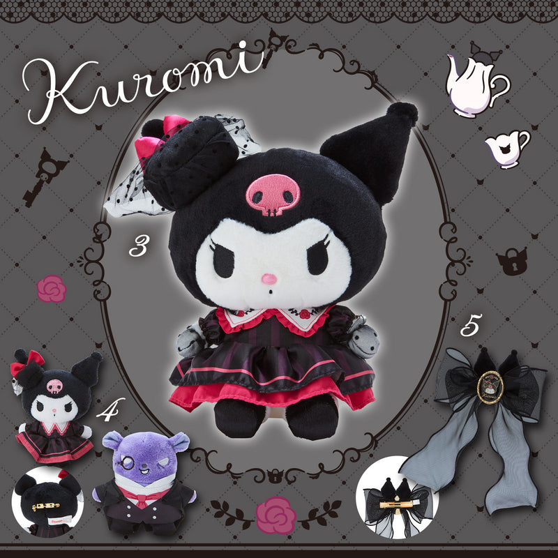 Sanrio Kuromi & Baku "Ojosama" brooch mascot set