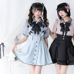 Dear My Love "Suspenders Ribbon" Skirt