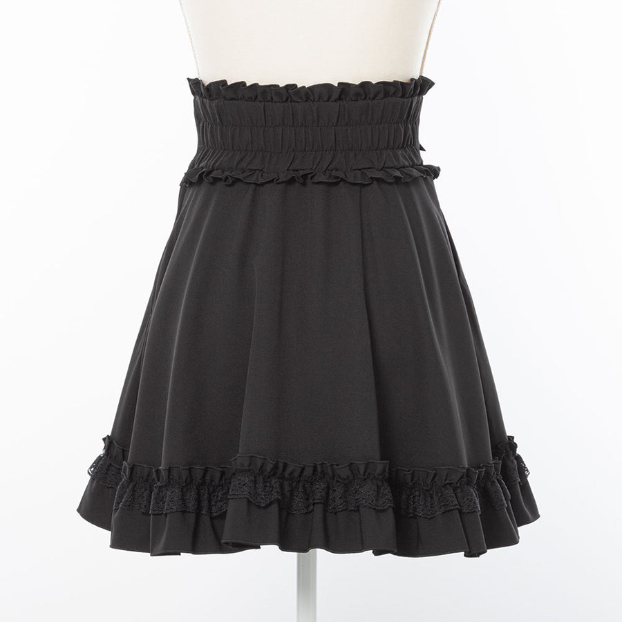 Dear My Love Whip "Heart Bijou Ribbon Frill" skirt