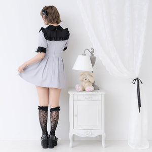 Dear My Love "Lace Layered Heart Buckle" dress