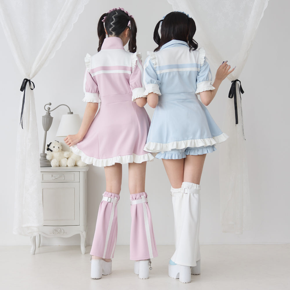 Dear My Love frill Jersey dress