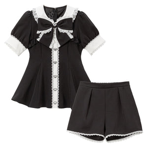 Dear My Love Whip "Bolero Layered Frill" tunic & shorts set