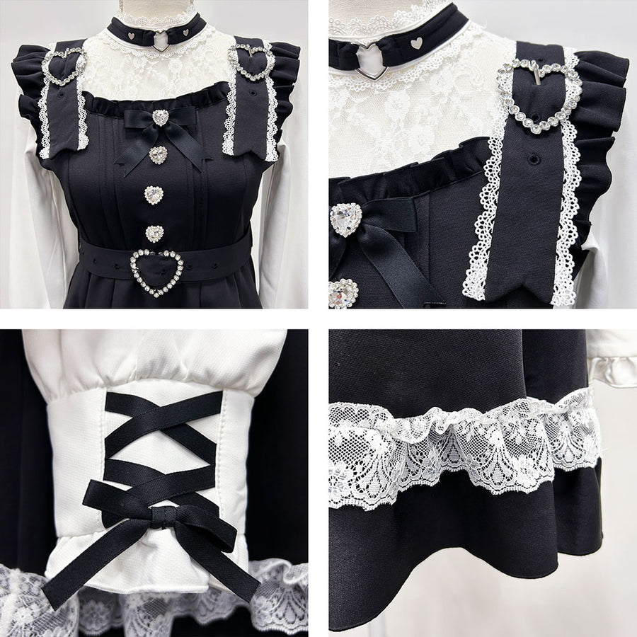 Dear My Love "Heart Choker Belt Lace" dress